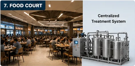 Shopping Mall Food Courts & Dining Areas